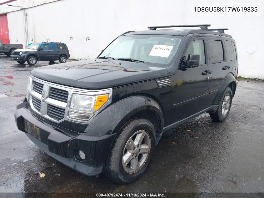 2007 Dodge Nitro Slt/Rt VIN: 1D8GU58K17W619835 Lot: 40792474