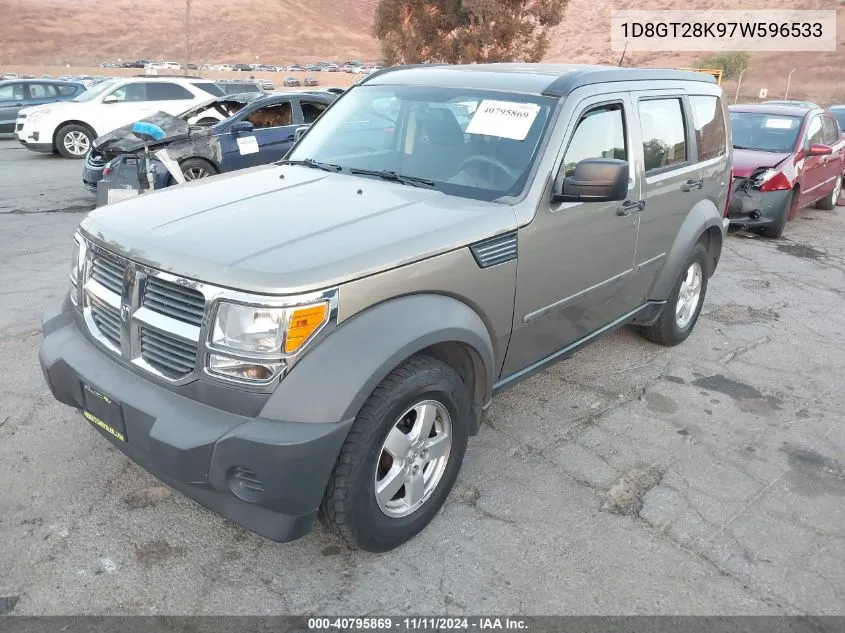 2007 Dodge Nitro Sxt VIN: 1D8GT28K97W596533 Lot: 40795869