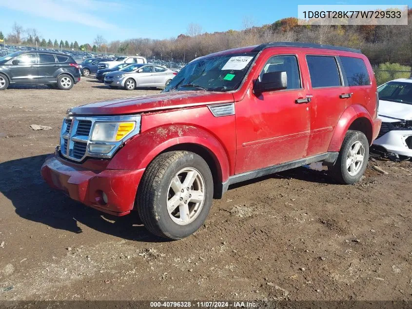 2007 Dodge Nitro Sxt VIN: 1D8GT28K77W729533 Lot: 40796328