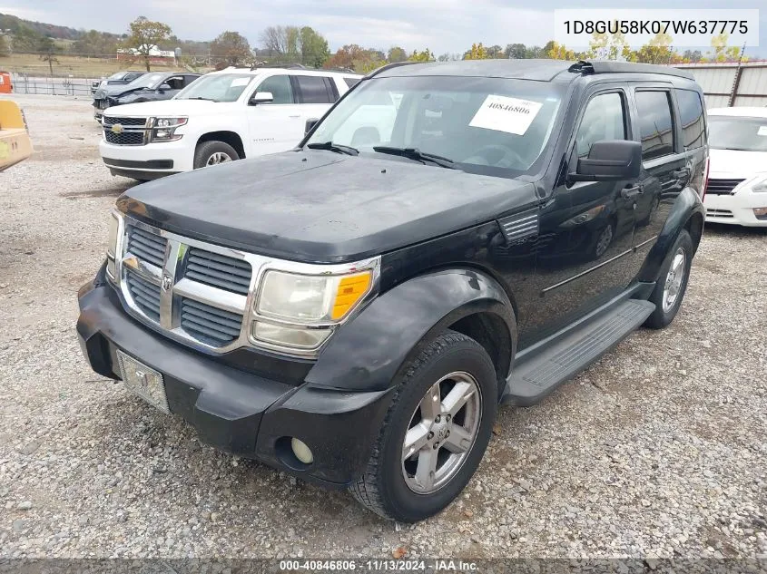 2007 Dodge Nitro Slt/Rt VIN: 1D8GU58K07W637775 Lot: 40846806