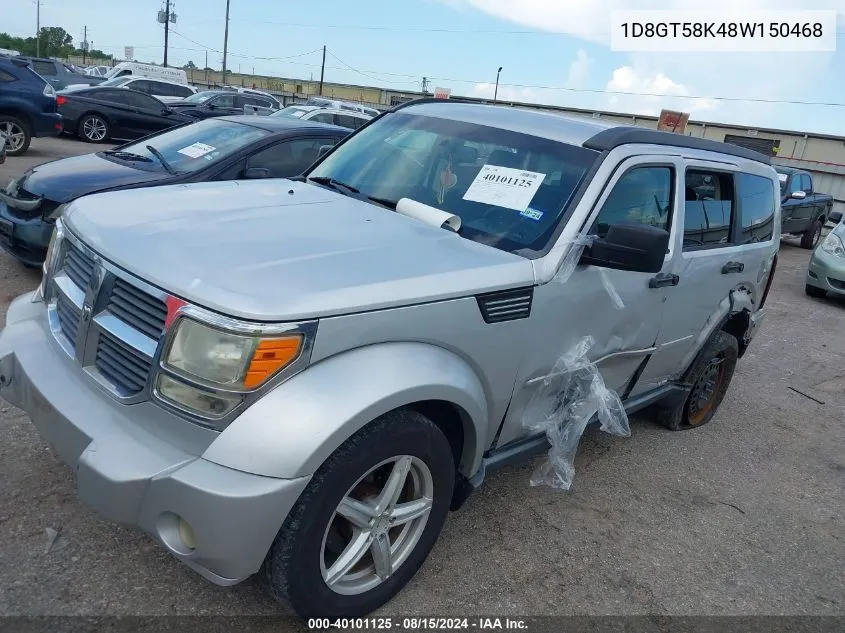 2008 Dodge Nitro Slt/Rt VIN: 1D8GT58K48W150468 Lot: 40101125