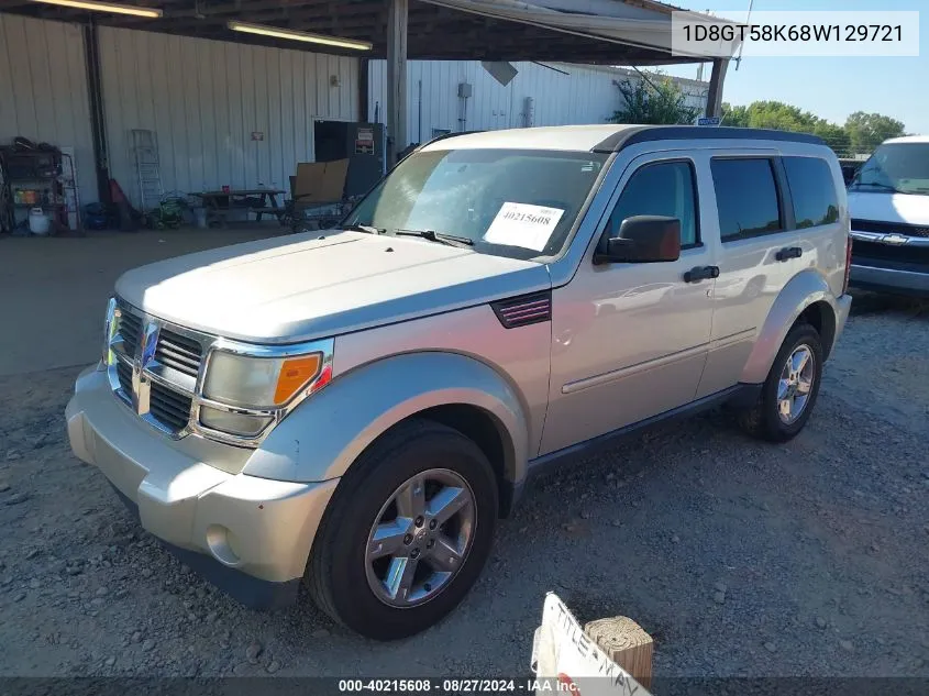 2008 Dodge Nitro Slt/Rt VIN: 1D8GT58K68W129721 Lot: 40215608