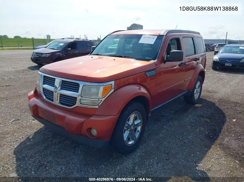 2008 Dodge Nitro Slt/Rt VIN: 1D8GU58K88W138868 Lot: 40296976