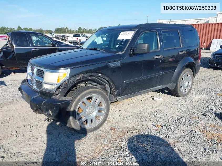 2008 Dodge Nitro Slt/Rt VIN: 1D8GT58K08W250308 Lot: 40476371