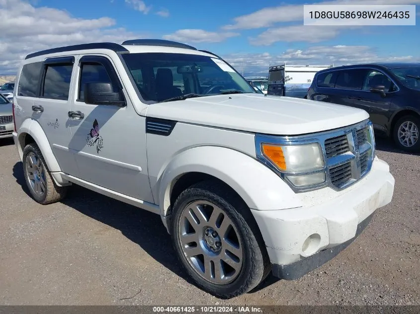 2008 Dodge Nitro Slt/Rt VIN: 1D8GU58698W246435 Lot: 40661425