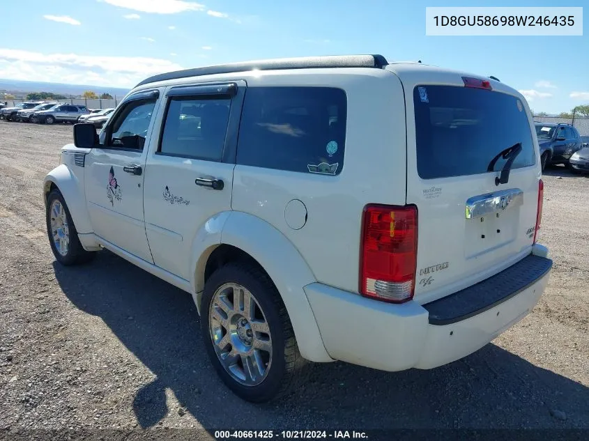 2008 Dodge Nitro Slt/Rt VIN: 1D8GU58698W246435 Lot: 40661425