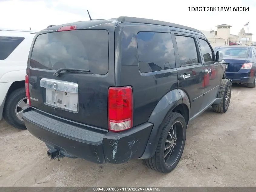 1D8GT28K18W168084 2008 Dodge Nitro Sxt