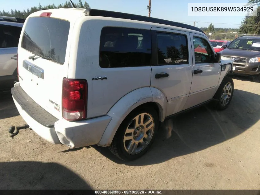 1D8GU58K89W534929 2009 Dodge Nitro Slt/Rt