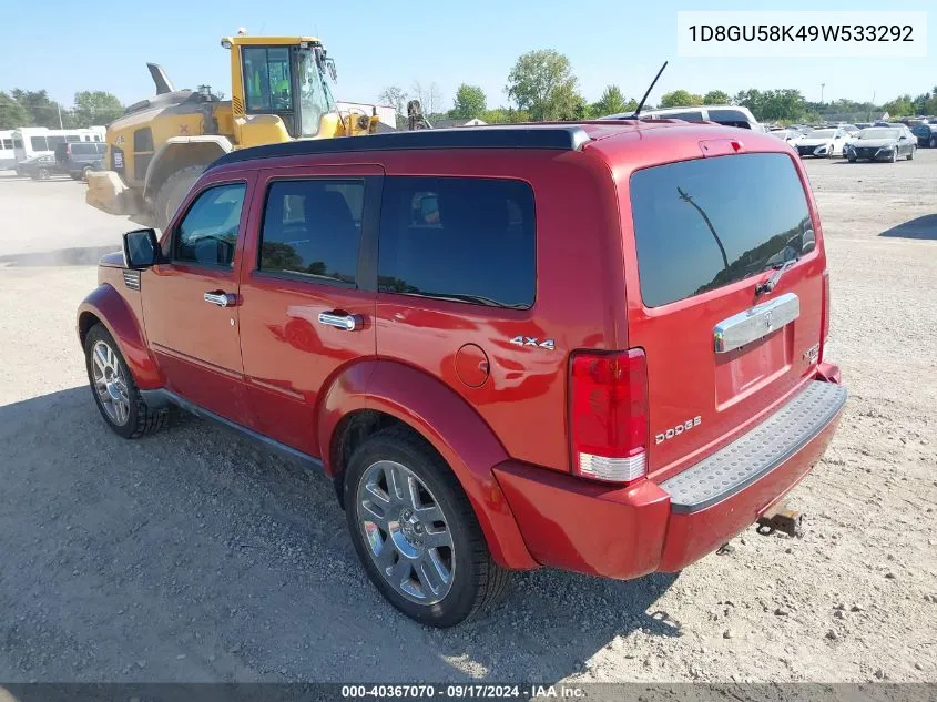 2009 Dodge Nitro Slt/Rt VIN: 1D8GU58K49W533292 Lot: 40367070