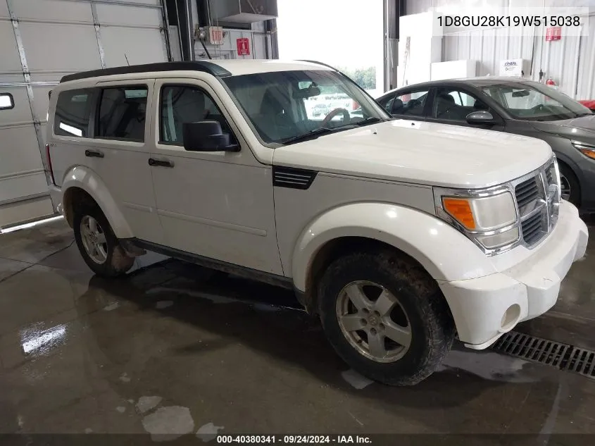 2009 Dodge Nitro Se VIN: 1D8GU28K19W515038 Lot: 40380341