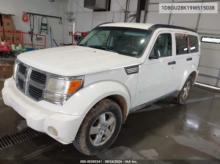 2009 Dodge Nitro Se VIN: 1D8GU28K19W515038 Lot: 40380341