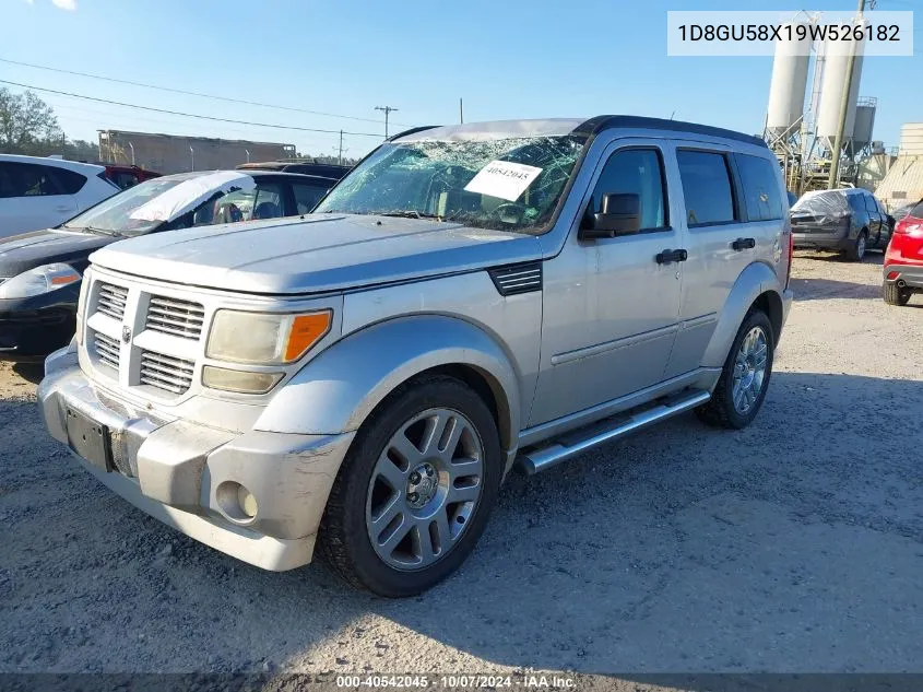 2009 Dodge Nitro Slt/Rt VIN: 1D8GU58X19W526182 Lot: 40542045