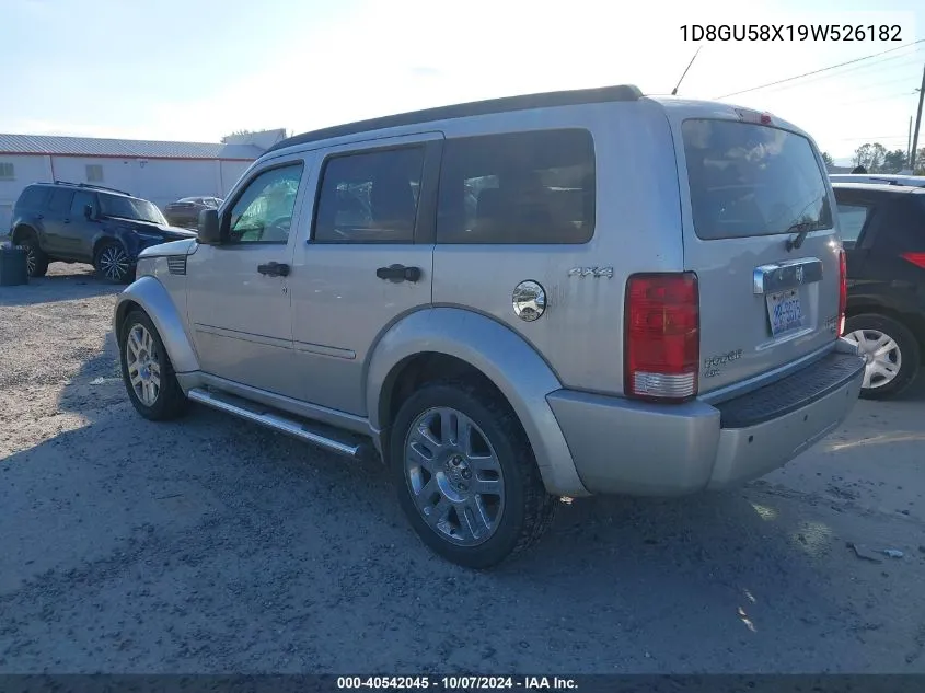 2009 Dodge Nitro Slt/Rt VIN: 1D8GU58X19W526182 Lot: 40542045