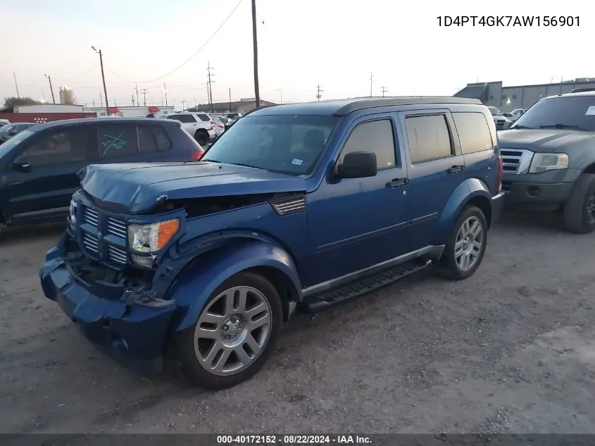 2010 Dodge Nitro Heat VIN: 1D4PT4GK7AW156901 Lot: 40172152