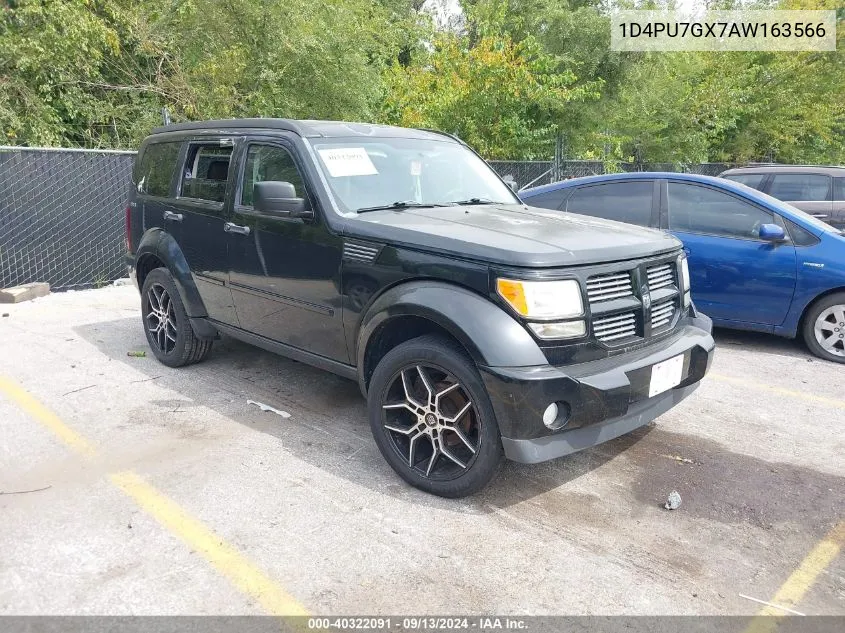 2010 Dodge Nitro Shock VIN: 1D4PU7GX7AW163566 Lot: 40322091