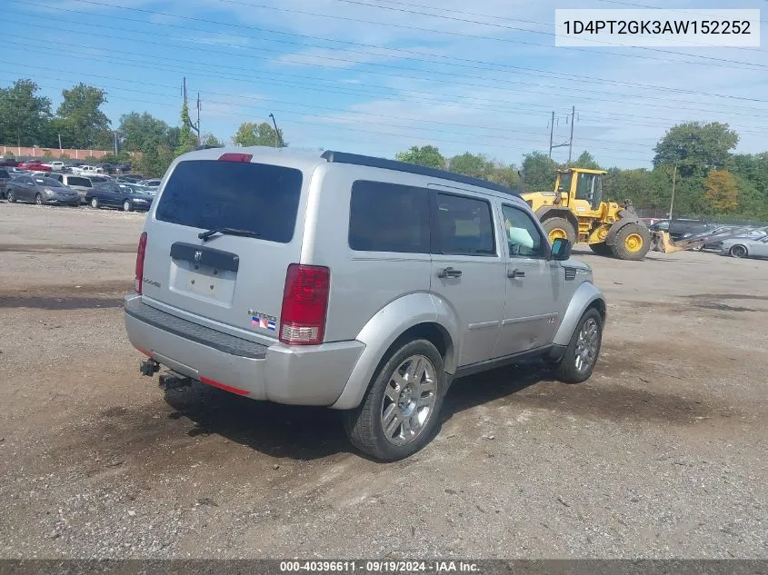 1D4PT2GK3AW152252 2010 Dodge Nitro Se