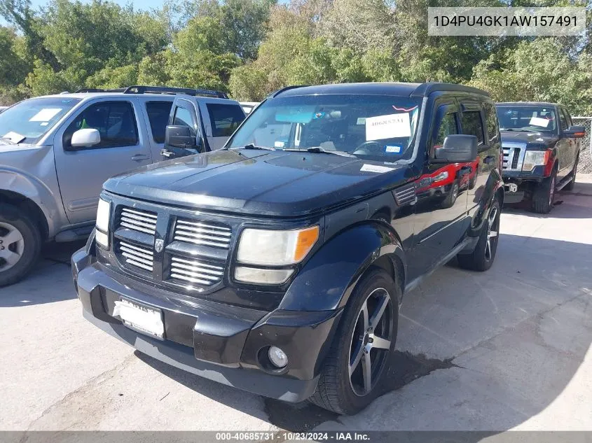 2010 Dodge Nitro Heat VIN: 1D4PU4GK1AW157491 Lot: 40685731