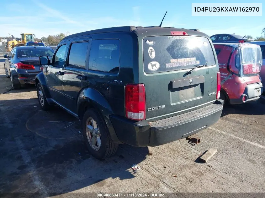 2010 Dodge Nitro Se VIN: 1D4PU2GKXAW162970 Lot: 40863471