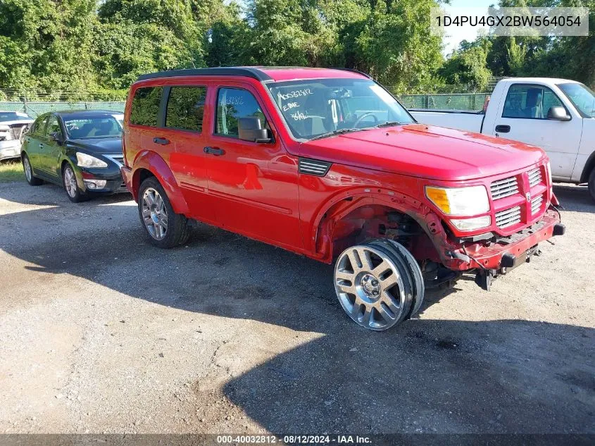 2011 Dodge Nitro Heat VIN: 1D4PU4GX2BW564054 Lot: 40032812