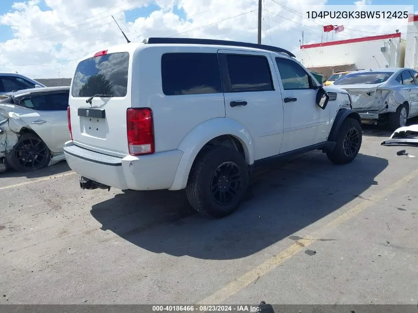 2011 Dodge Nitro Se VIN: 1D4PU2GK3BW512425 Lot: 40186466