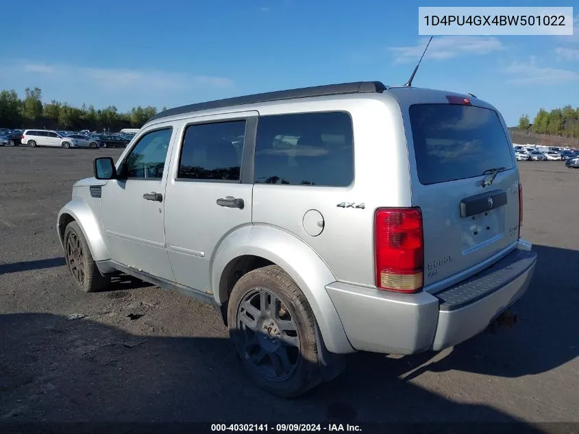 2011 Dodge Nitro Heat VIN: 1D4PU4GX4BW501022 Lot: 40302141