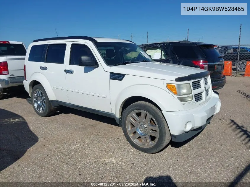 2011 Dodge Nitro Heat VIN: 1D4PT4GK9BW528465 Lot: 40325201