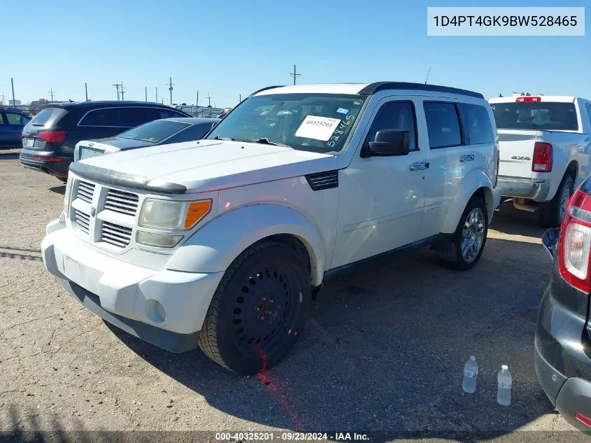 2011 Dodge Nitro Heat VIN: 1D4PT4GK9BW528465 Lot: 40325201