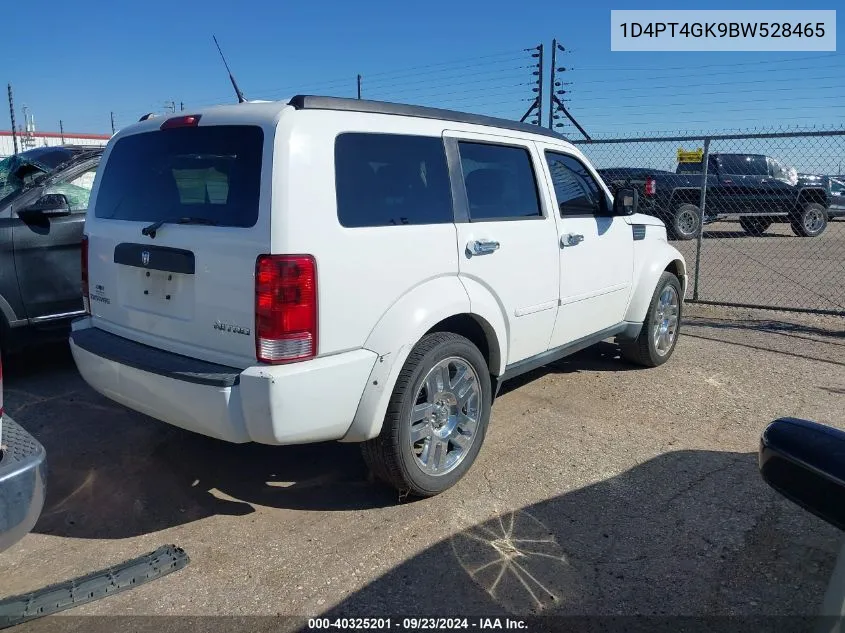 2011 Dodge Nitro Heat VIN: 1D4PT4GK9BW528465 Lot: 40325201