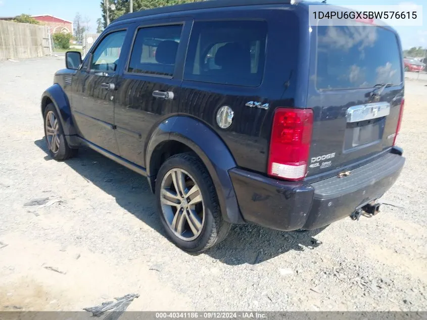 2011 Dodge Nitro Detonator VIN: 1D4PU6GX5BW576615 Lot: 40341186