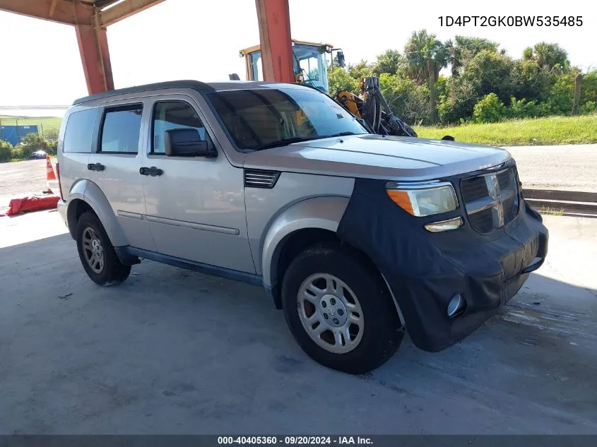 2011 Dodge Nitro Se VIN: 1D4PT2GK0BW535485 Lot: 40405360