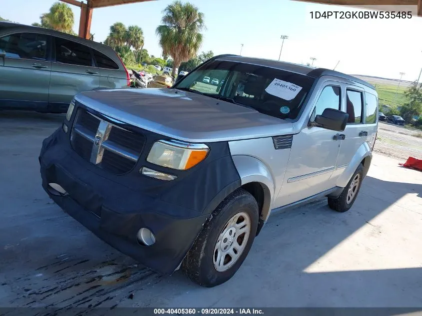 2011 Dodge Nitro Se VIN: 1D4PT2GK0BW535485 Lot: 40405360