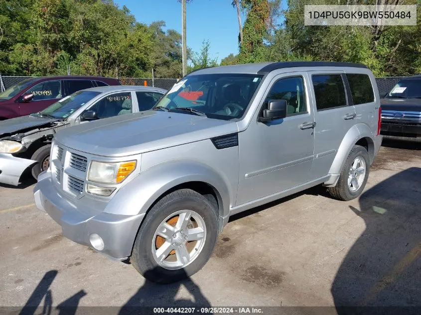 2011 Dodge Nitro Sxt VIN: 1D4PU5GK9BW550484 Lot: 40442207