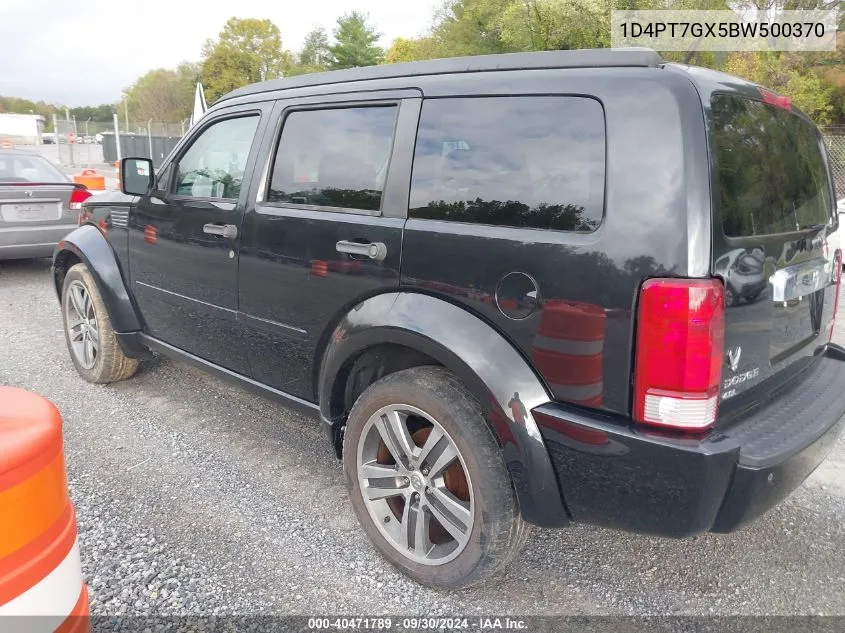 2011 Dodge Nitro Shock VIN: 1D4PT7GX5BW500370 Lot: 40471789