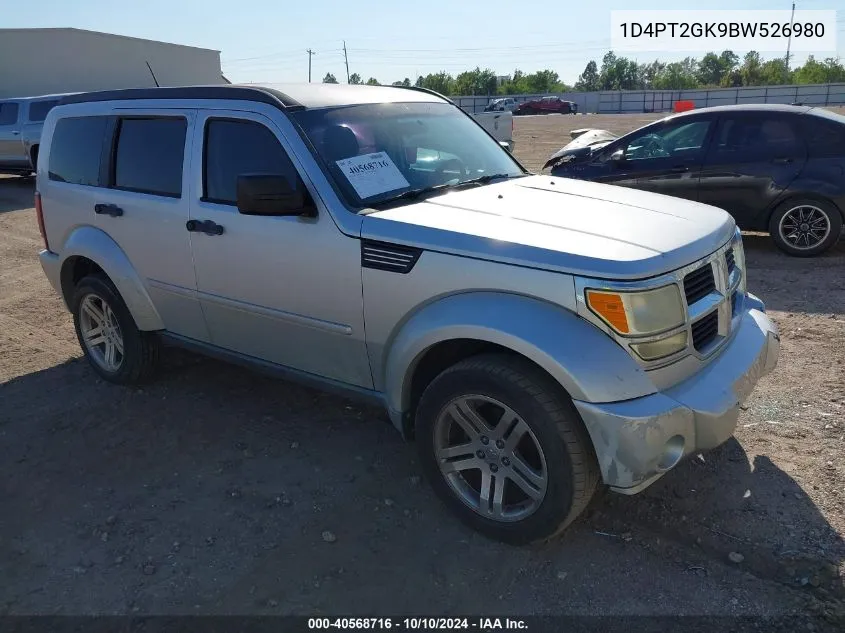 2011 Dodge Nitro Se VIN: 1D4PT2GK9BW526980 Lot: 40568716