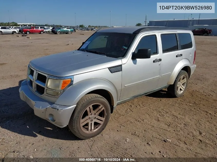 2011 Dodge Nitro Se VIN: 1D4PT2GK9BW526980 Lot: 40568716