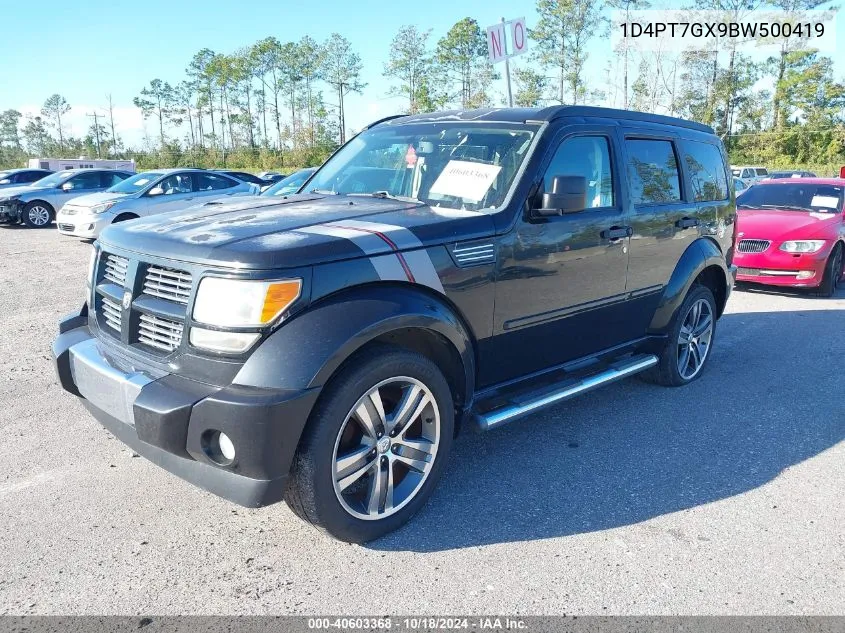 2011 Dodge Nitro Shock VIN: 1D4PT7GX9BW500419 Lot: 40603368