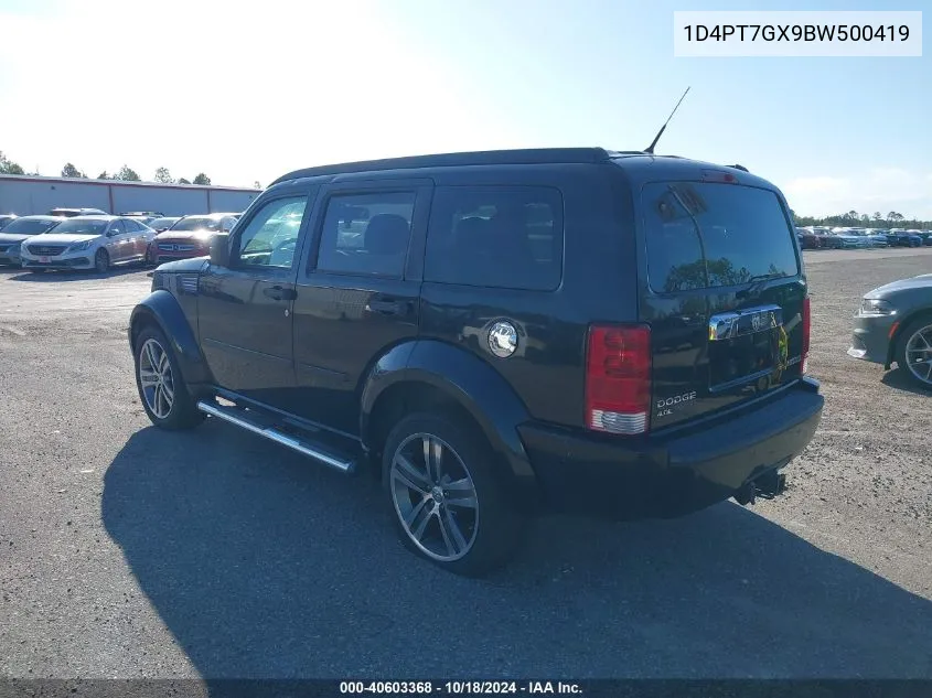 2011 Dodge Nitro Shock VIN: 1D4PT7GX9BW500419 Lot: 40603368