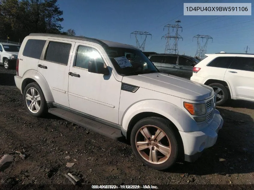 2011 Dodge Nitro Heat VIN: 1D4PU4GX9BW591106 Lot: 40687822