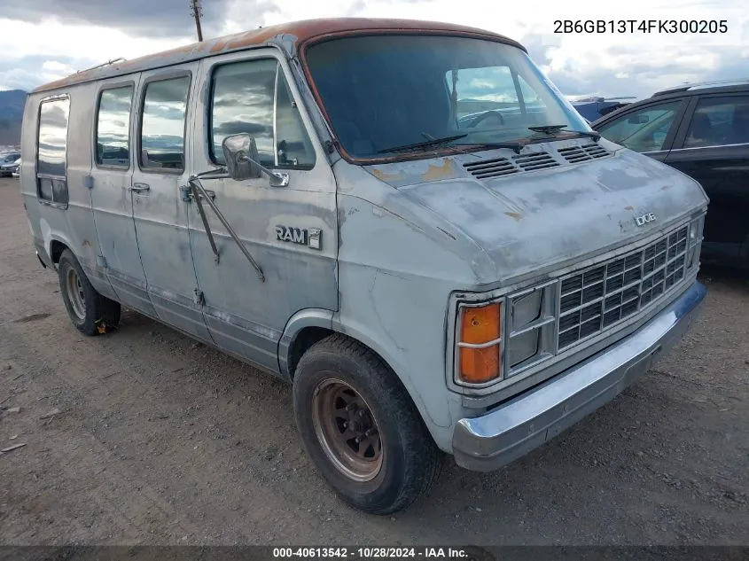 1985 Dodge Ram Van B150 VIN: 2B6GB13T4FK300205 Lot: 40613542