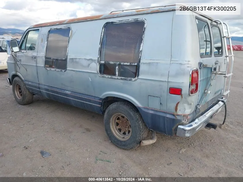 1985 Dodge Ram Van B150 VIN: 2B6GB13T4FK300205 Lot: 40613542