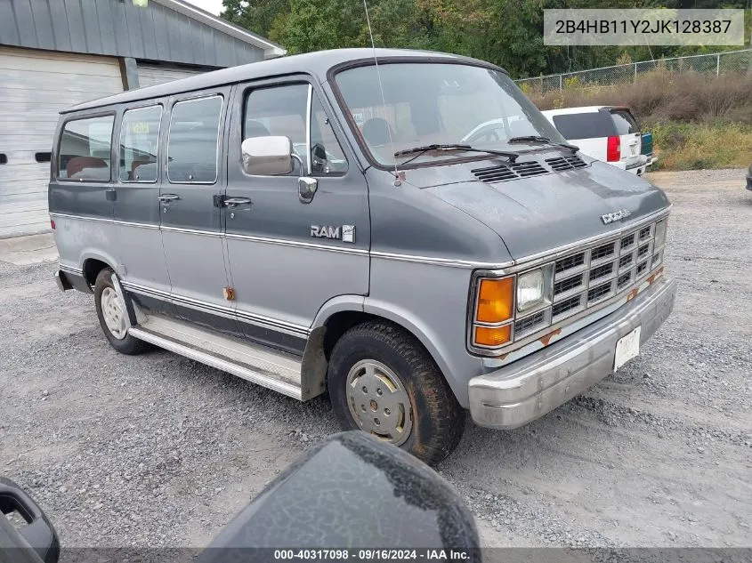 1988 Dodge Ram Wagon B150 VIN: 2B4HB11Y2JK128387 Lot: 40317098