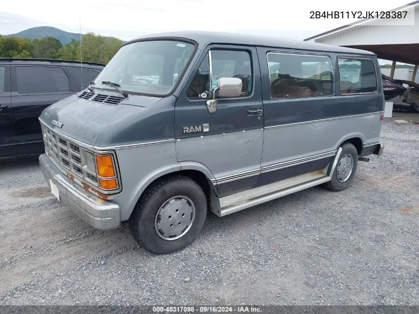 1988 Dodge Ram Wagon B150 VIN: 2B4HB11Y2JK128387 Lot: 40317098