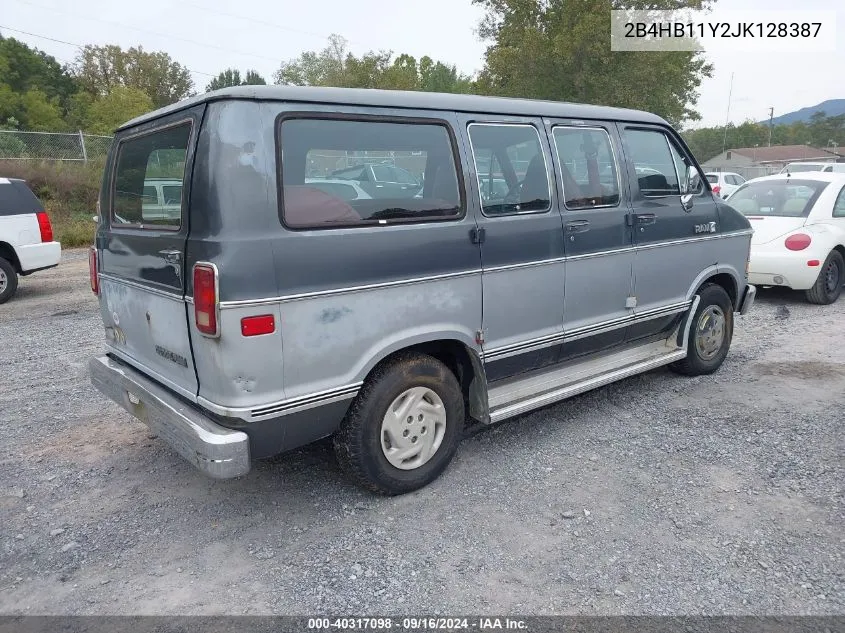 1988 Dodge Ram Wagon B150 VIN: 2B4HB11Y2JK128387 Lot: 40317098