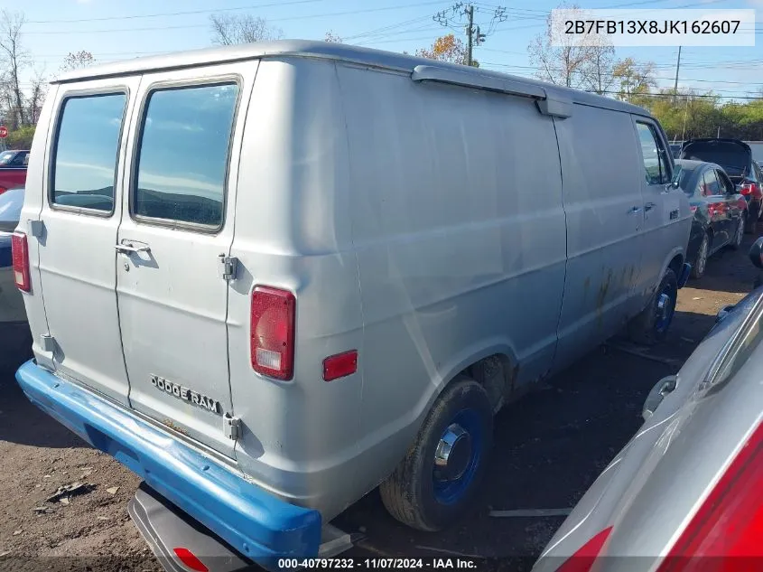 1988 Dodge Ram Van B150 VIN: 2B7FB13X8JK162607 Lot: 40797232