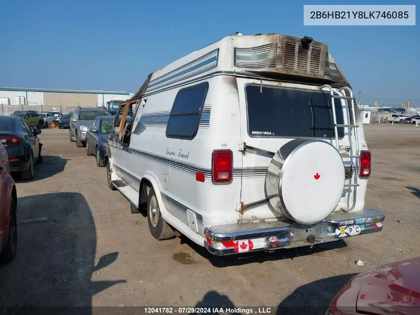 1990 Dodge Ram Van B250 VIN: 2B6HB21Y8LK746085 Lot: 12041782