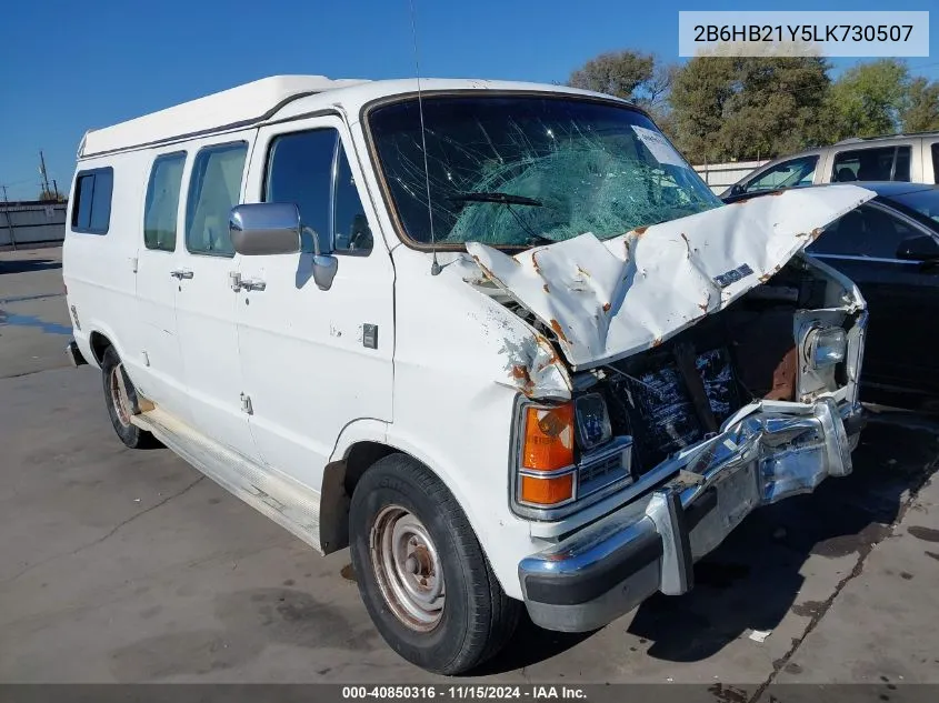 1990 Dodge Ram Van B250 VIN: 2B6HB21Y5LK730507 Lot: 40850316