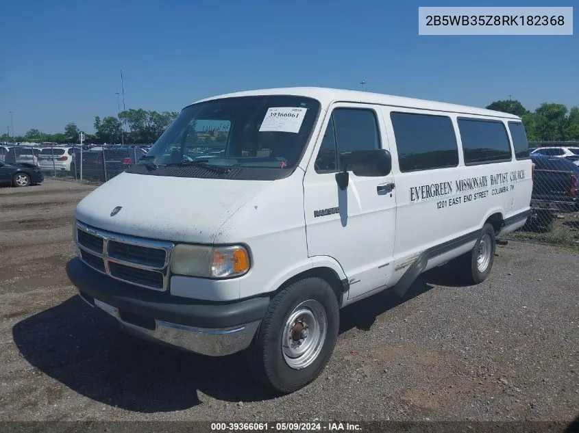 1994 Dodge Ram Wagon B350 VIN: 2B5WB35Z8RK182368 Lot: 39366061