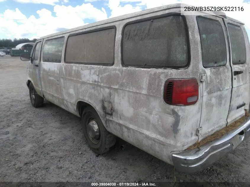 1995 Dodge Ram Wagon B3500 VIN: 2B5WB35Z9SK522116 Lot: 39804030