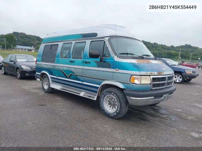 2B6HB21Y4SK554449 1995 Dodge Ram Van B2500