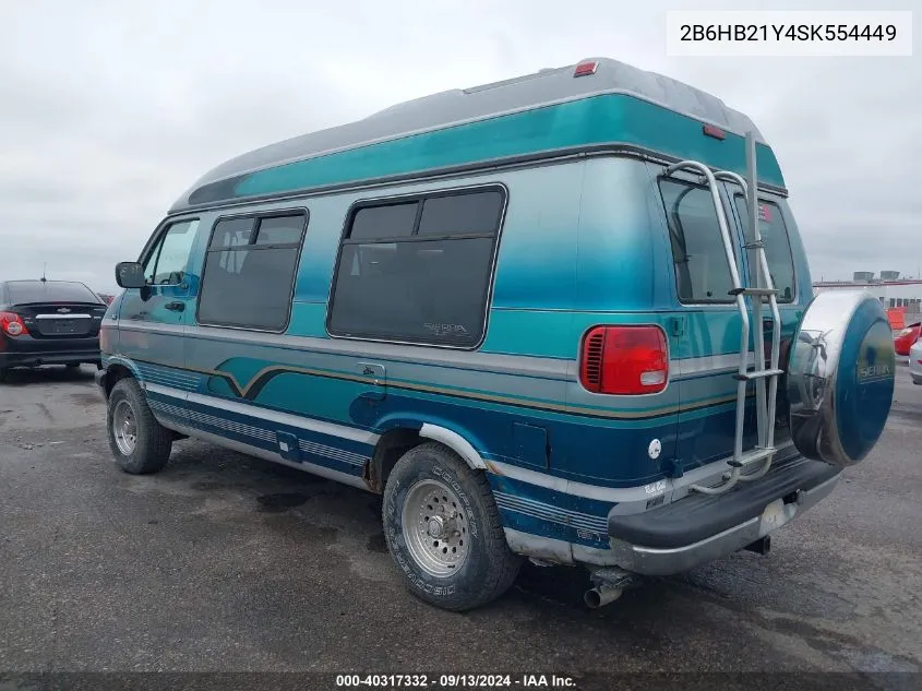 1995 Dodge Ram Van B2500 VIN: 2B6HB21Y4SK554449 Lot: 40317332